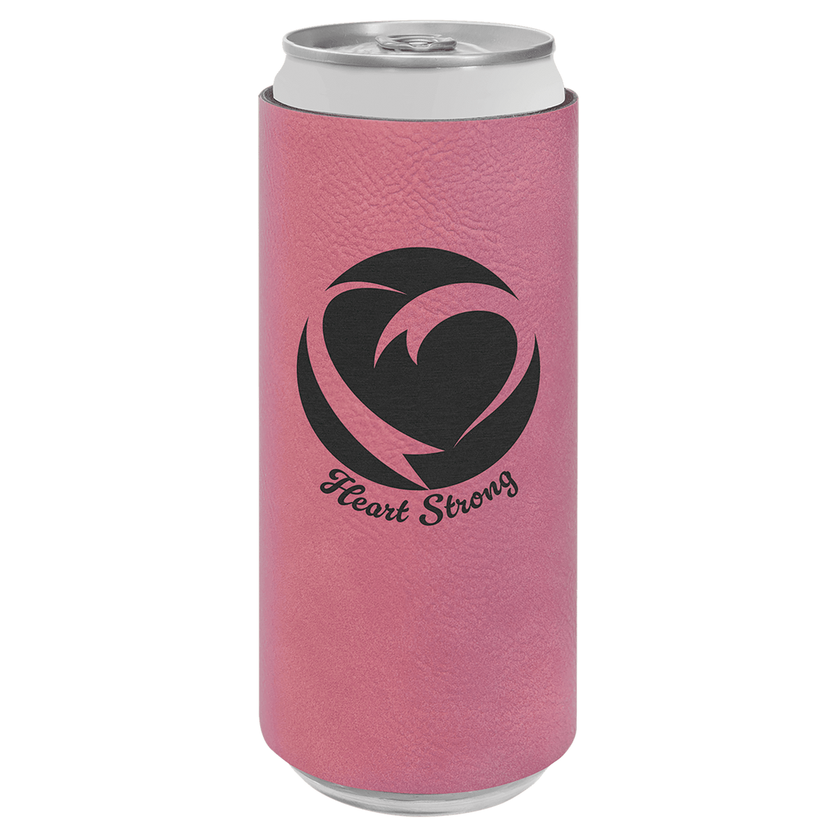 Pink Leatherette Slim Beverage Holder 3