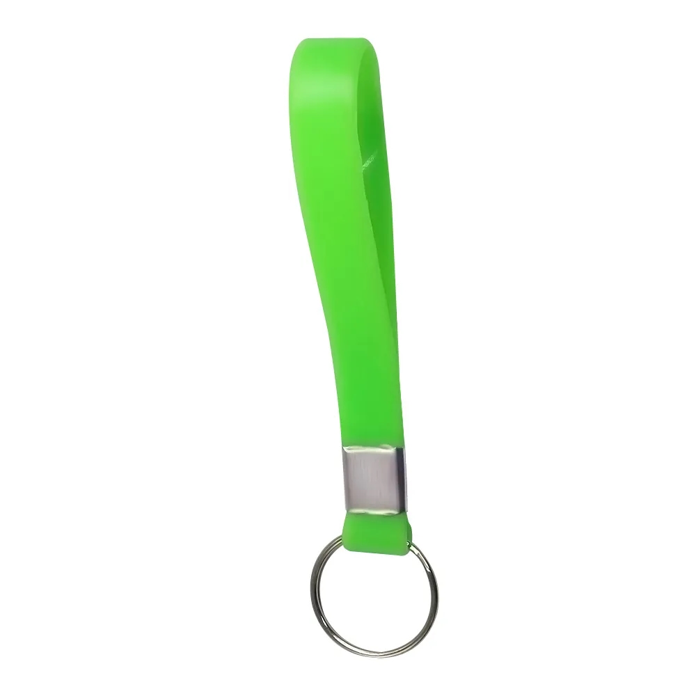 Solid Color Silicone Key Chain 8