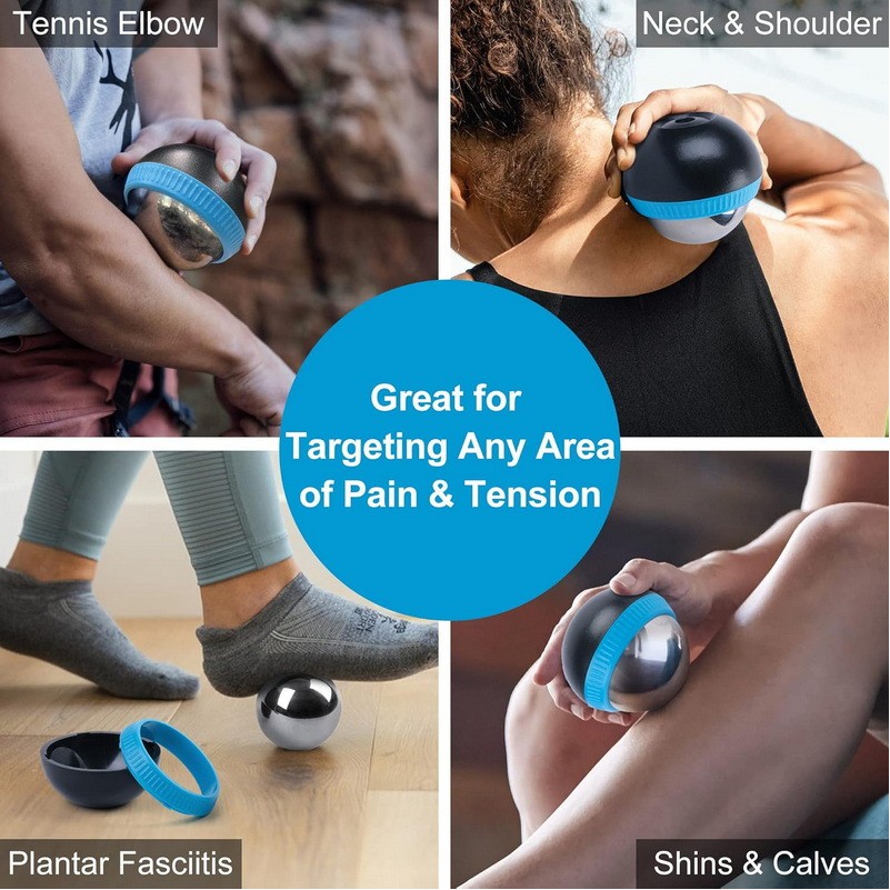 Stainless Steel Ice Massage Ball for Muscle Recovery 4