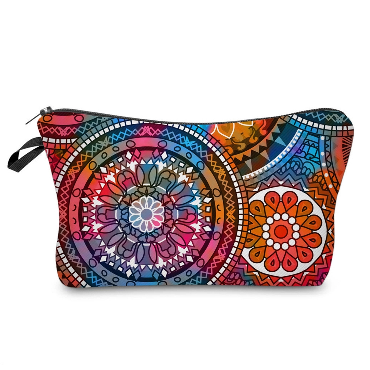Toiletry Travel Cosmetic Bag with Mandala Flowers 3