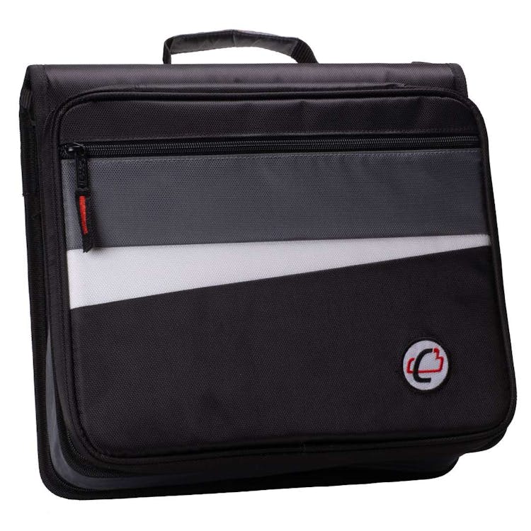 Case-It Workstation Zipper Binders - Jet Black 2"