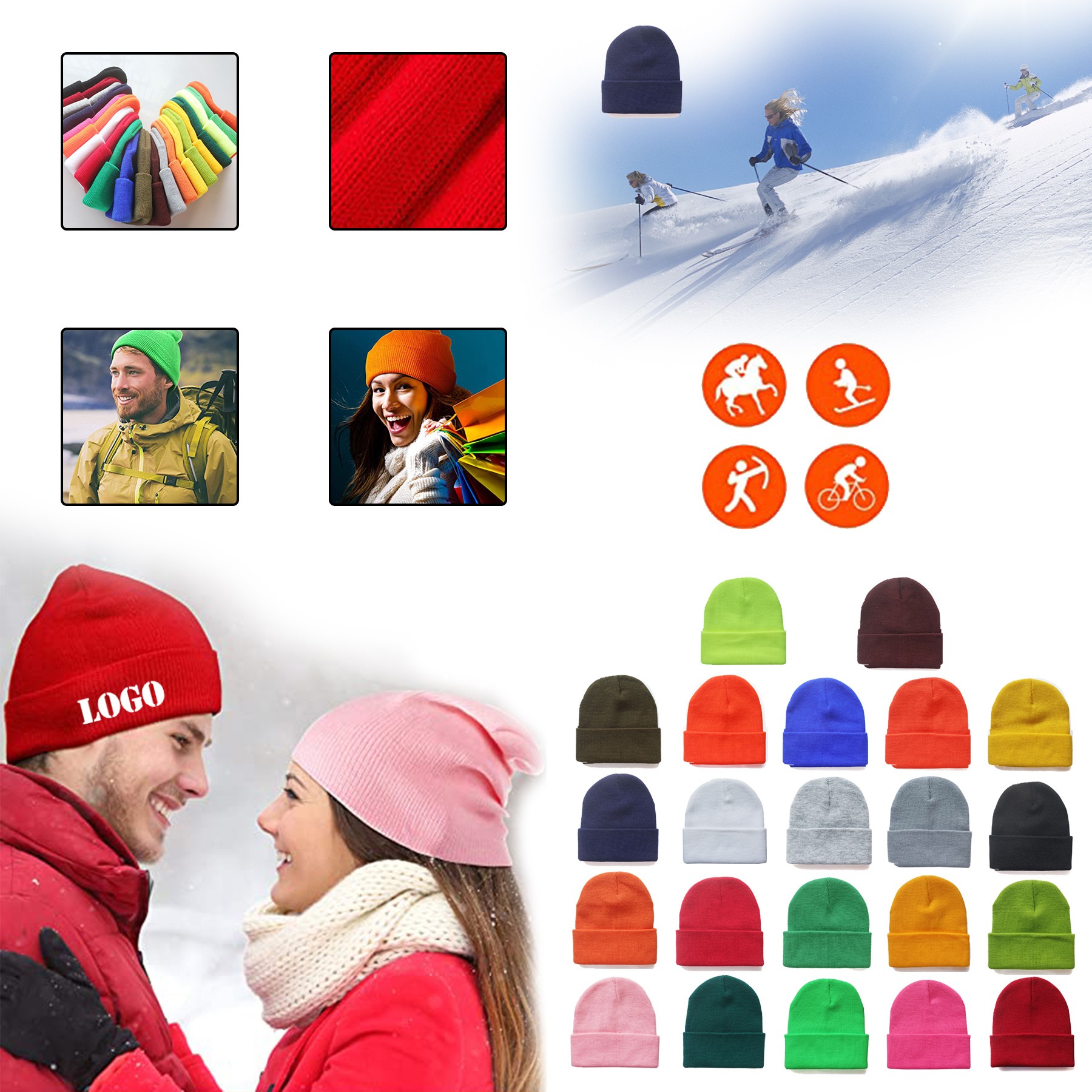 Knit Beanie with Cuff 2
