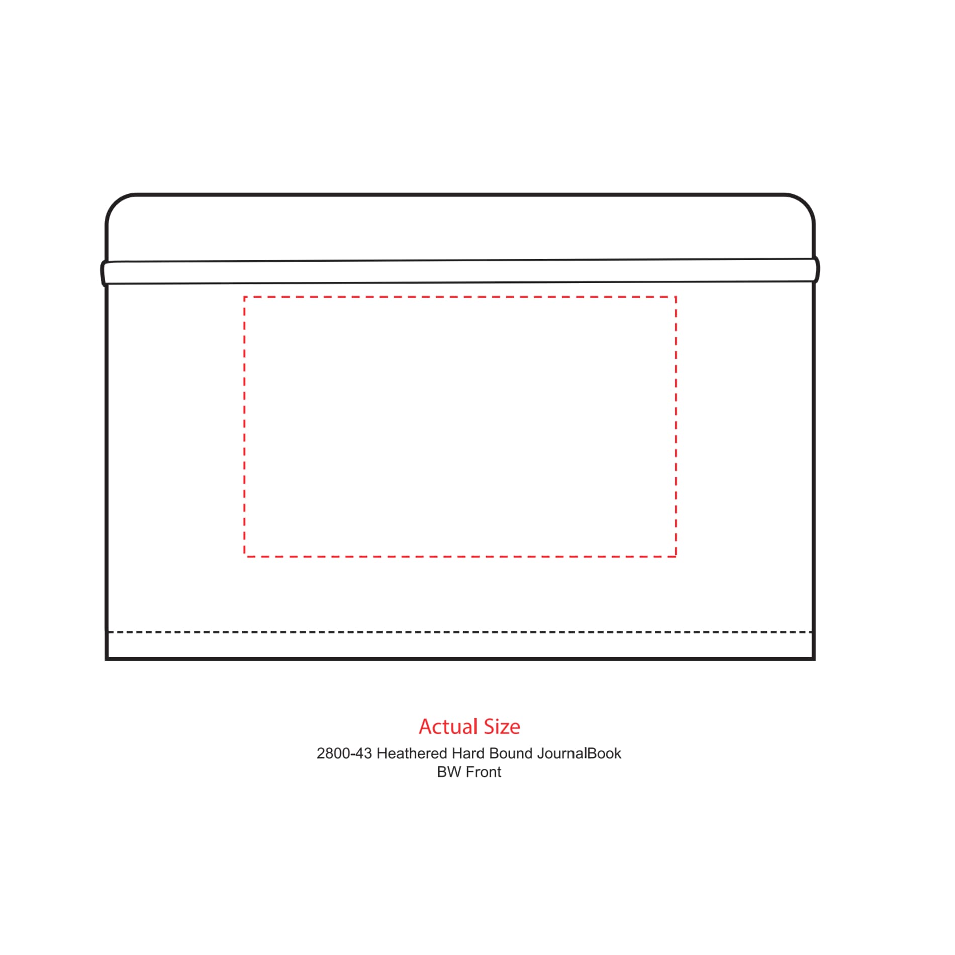FSC® Mix 5.5" x 8.5" Heathered Hard Bound Journal 44