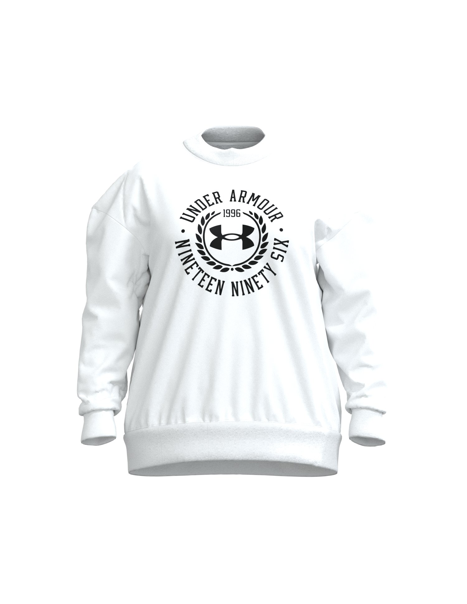 Women's UA Rival Fleece Crest Graphic Crew 4
