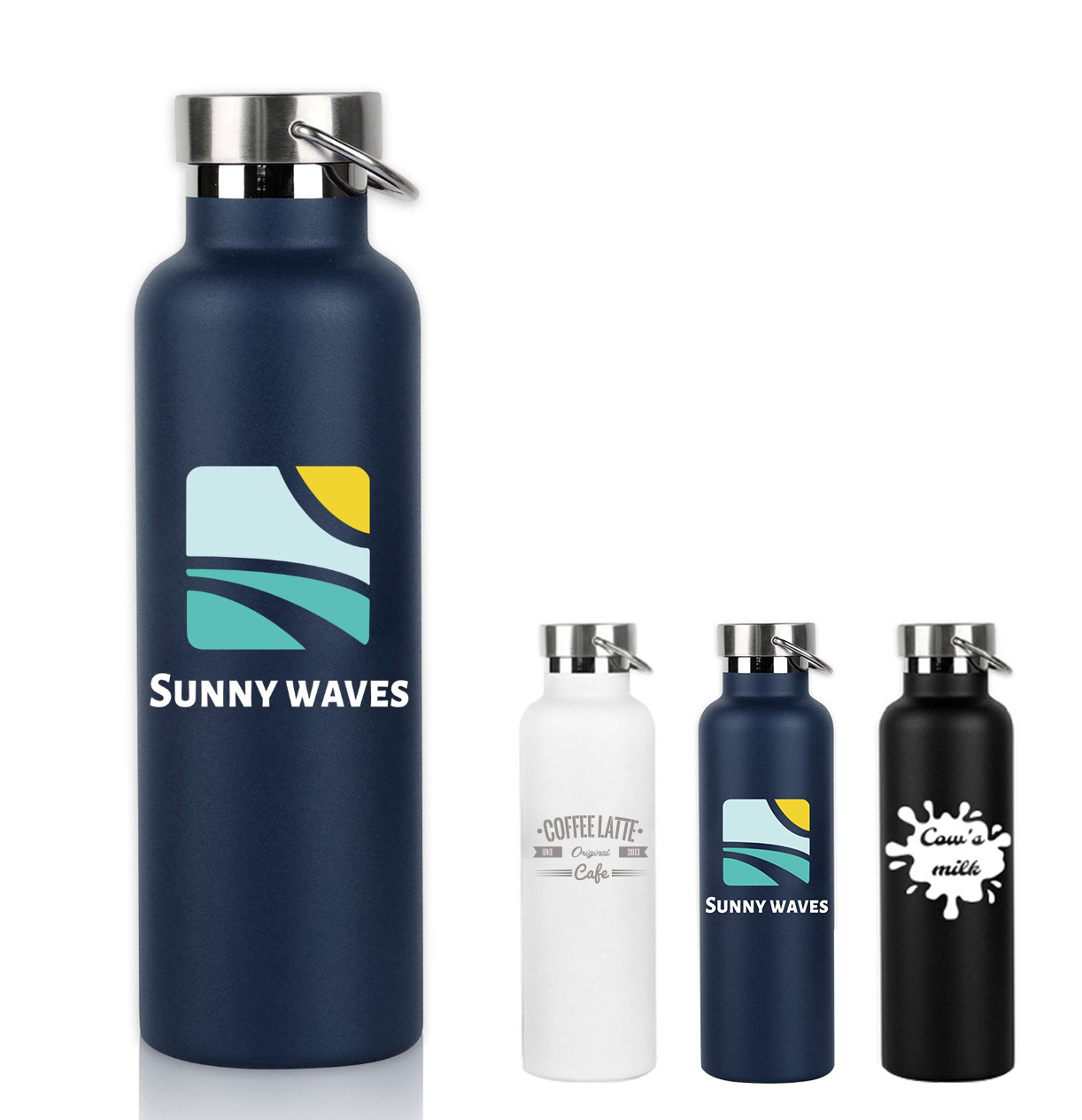 25 Oz Insulated Stainless Steel Sport Water Bottle Tumbler, custom water bottle with logo imprint 2