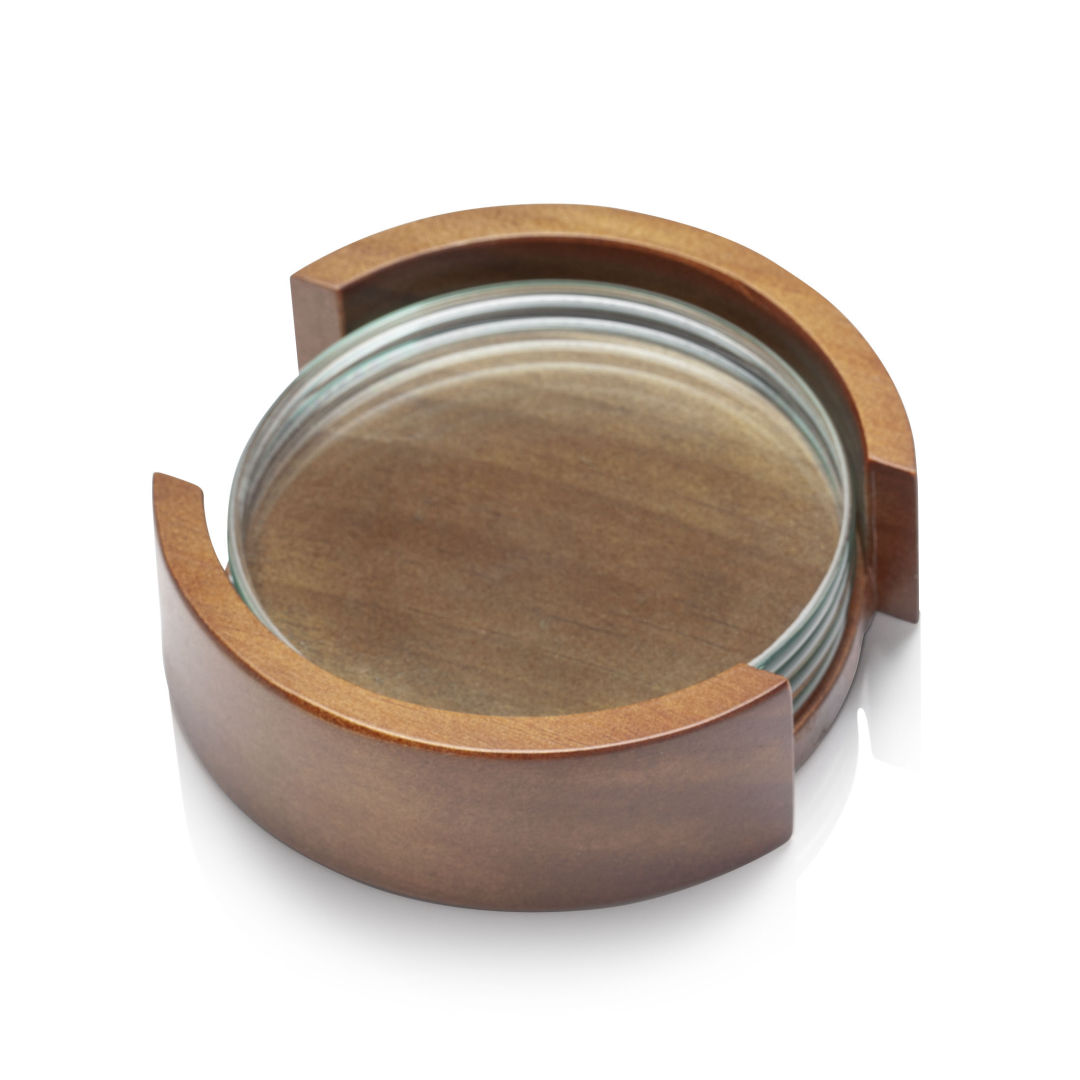 Round Coaster on Colfax Base - Set of 4 4