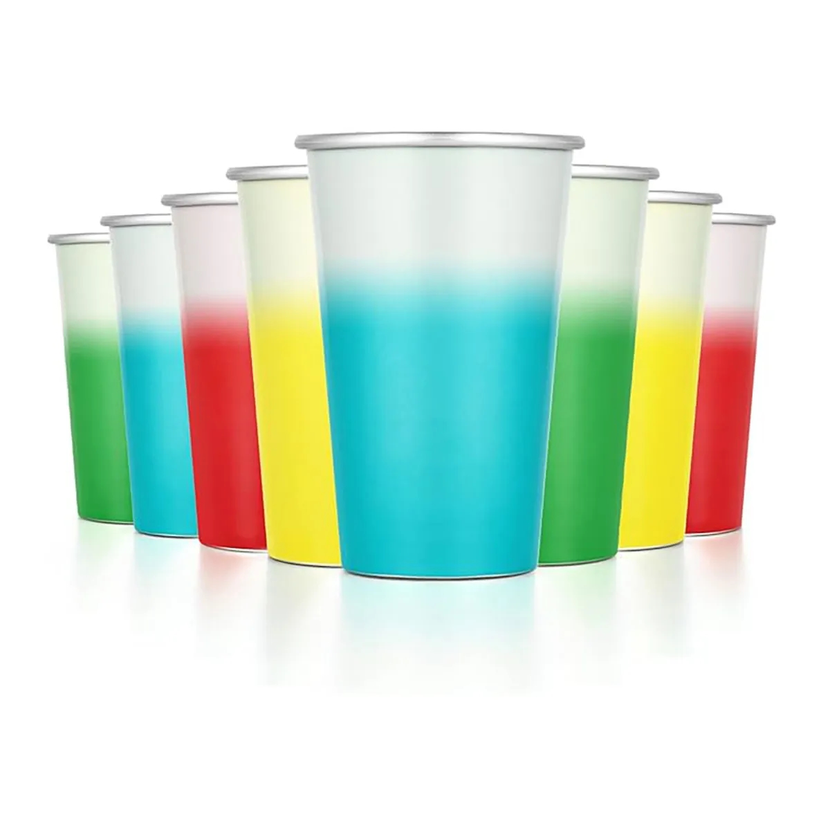 16Oz Aluminum Cold-Chang Color Cup High Quality Beer Glass 3