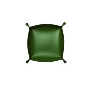 Elegant Small Square Foldable PU Leather Storage Box With Metal Clasps 2