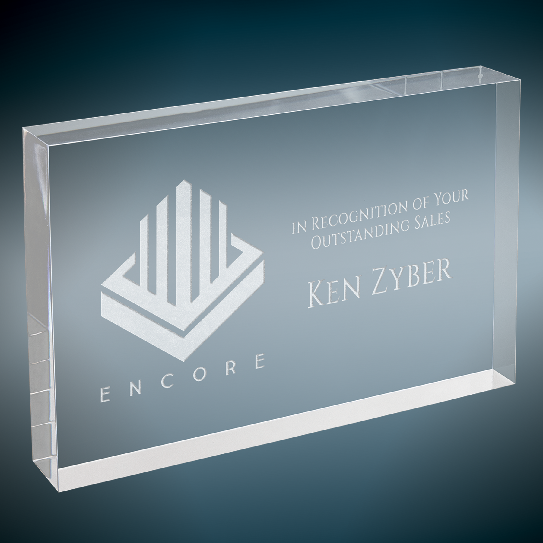 Regis Straight Cut Acrylic Award