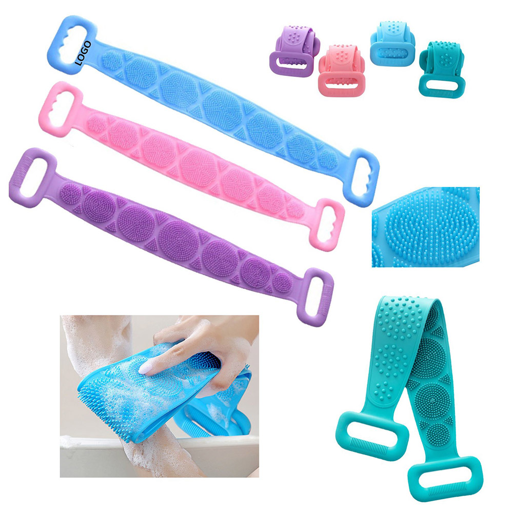 Silicone Rubbing Gods Bath Long Strip Bath Towel 3