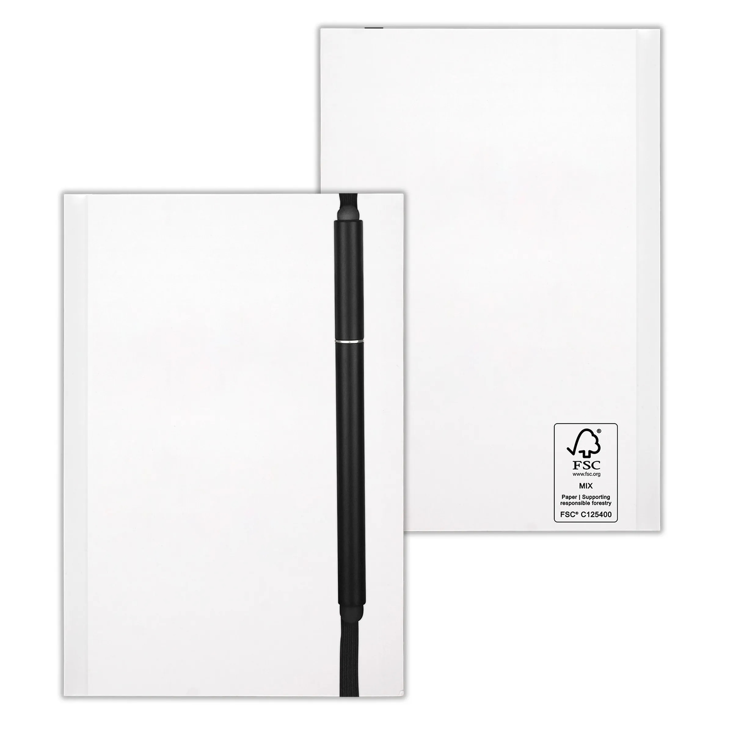 4" x 6" Perfect Paper Cover Notebook with Elastic Stylus Pen 7