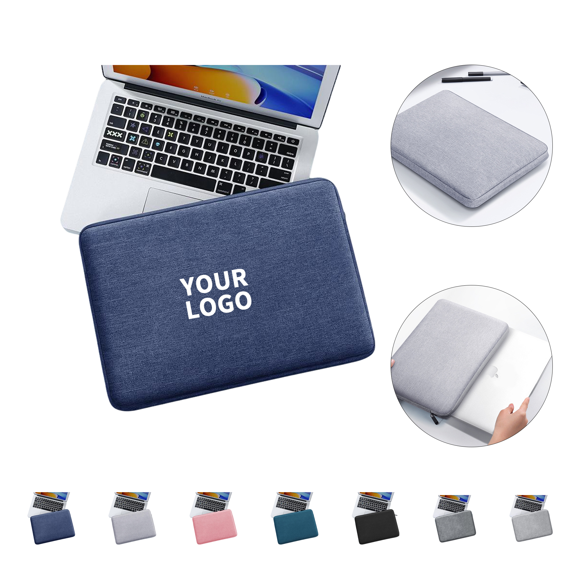 14" Waterproof Canvas Laptop Sleeve With Shock Protection 2