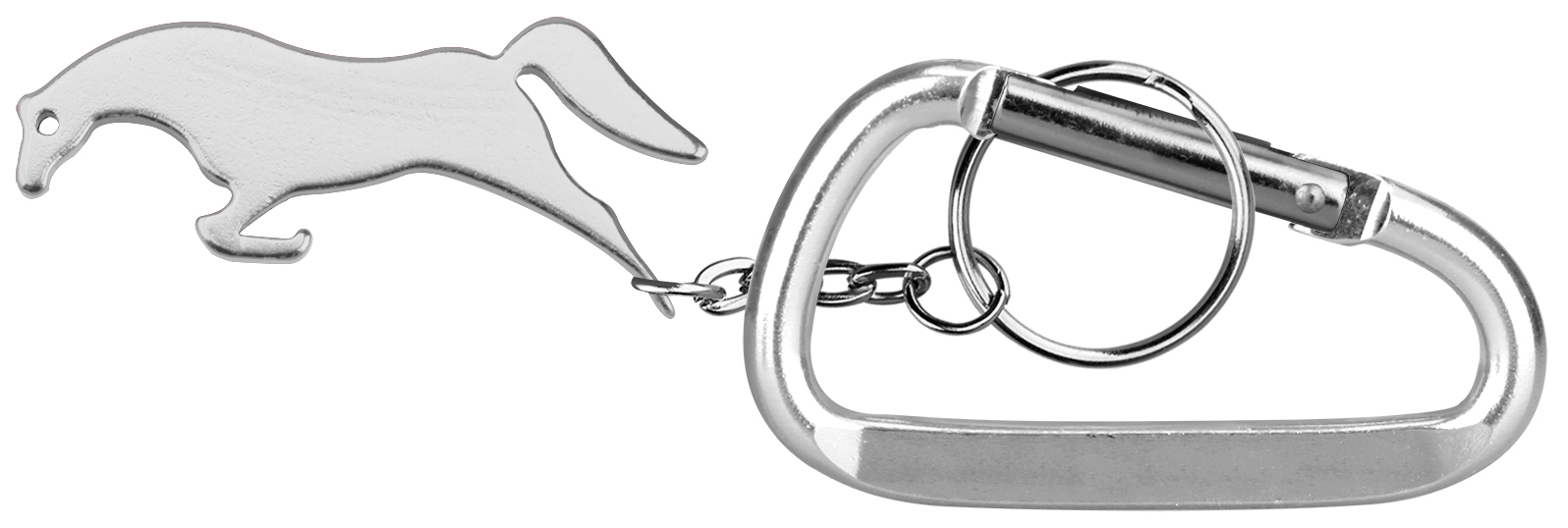 Horse shape bottle opener with key chain. 6
