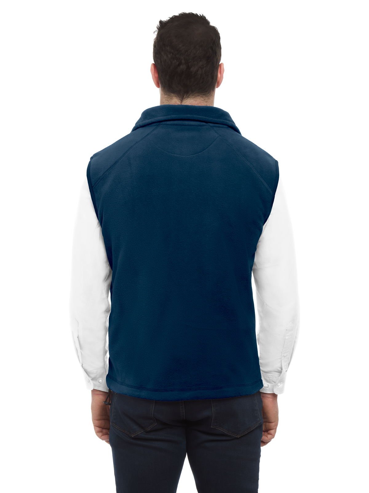 Blue Generation - Unisex 2-Pocket Micro Fleece Zip Front Vest 25