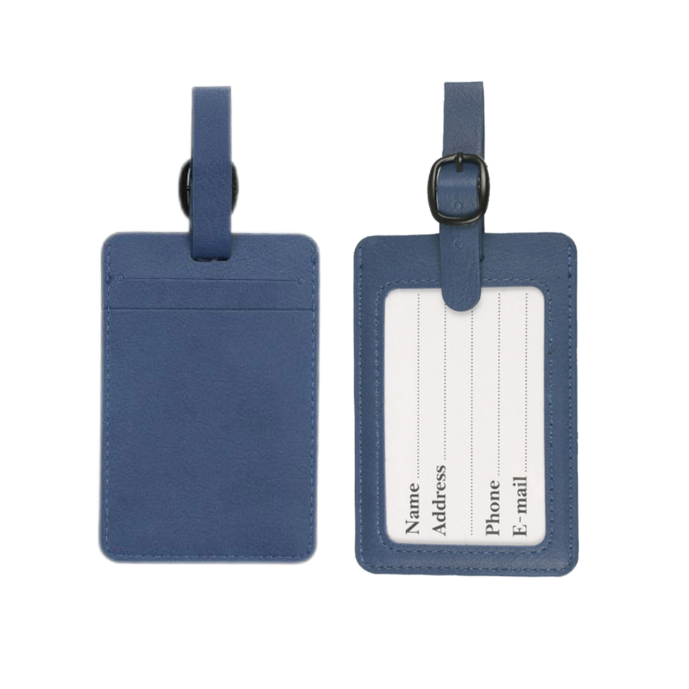 PU Leather Luggage Tag with adjustable strap 2
