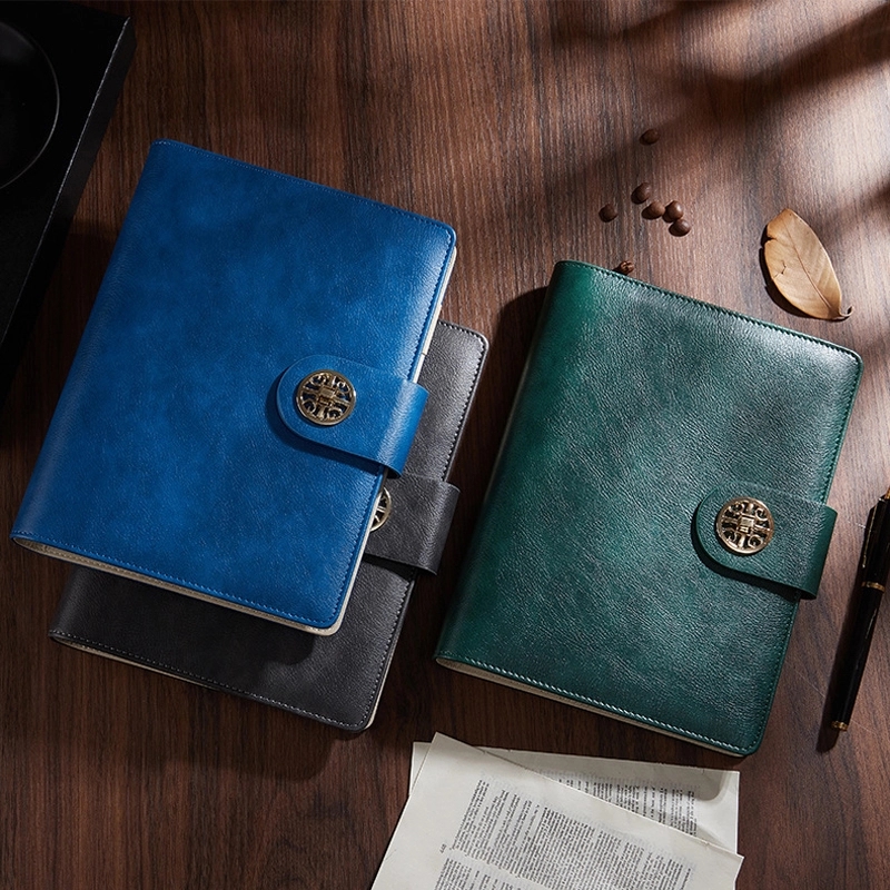 PU Leather A5 Business Travel Journal Binder Notebook 3
