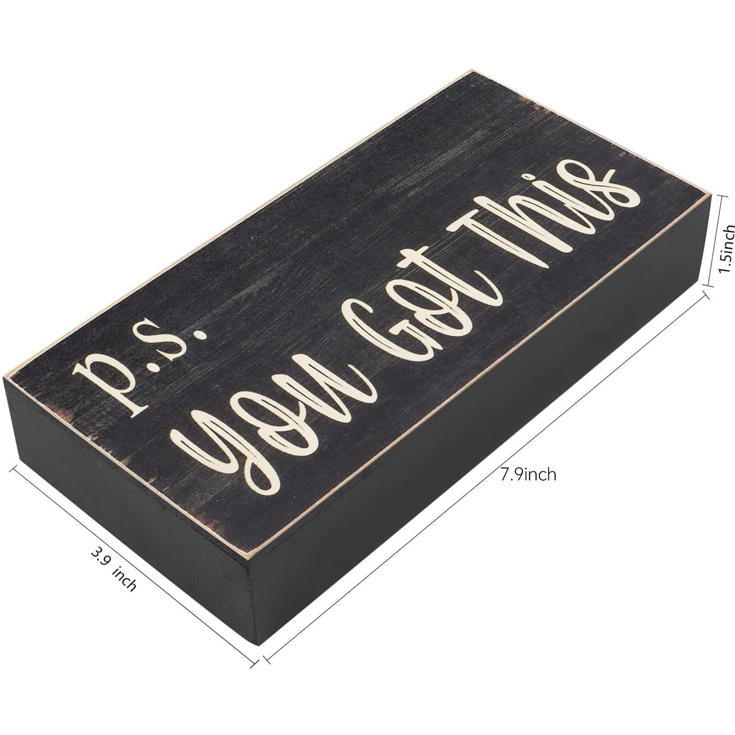 Wooden Desk Decor Box Sign 5