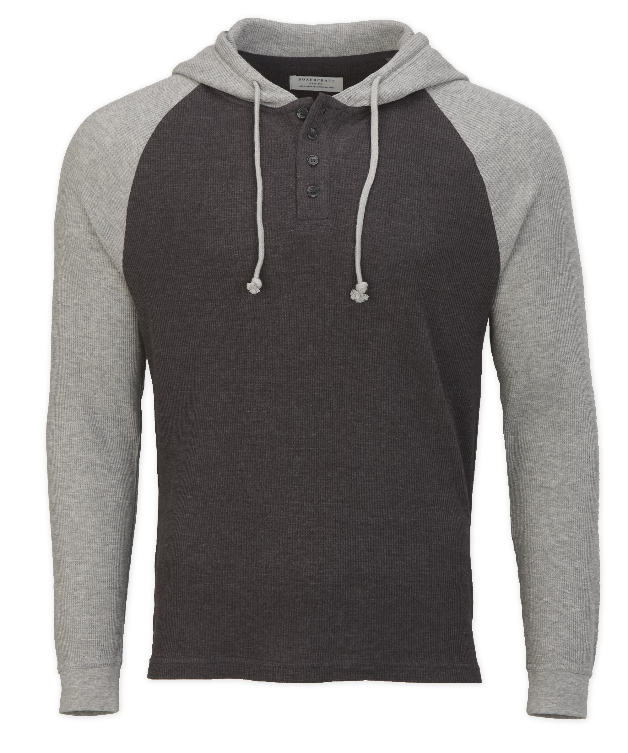 BOXERCRAFT  MEN'S WAFFLE KNIT PULLOVER HOODIE 5