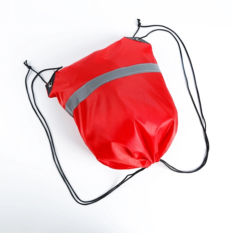 Promotional Polyester Reflective Drawstring Bag 1