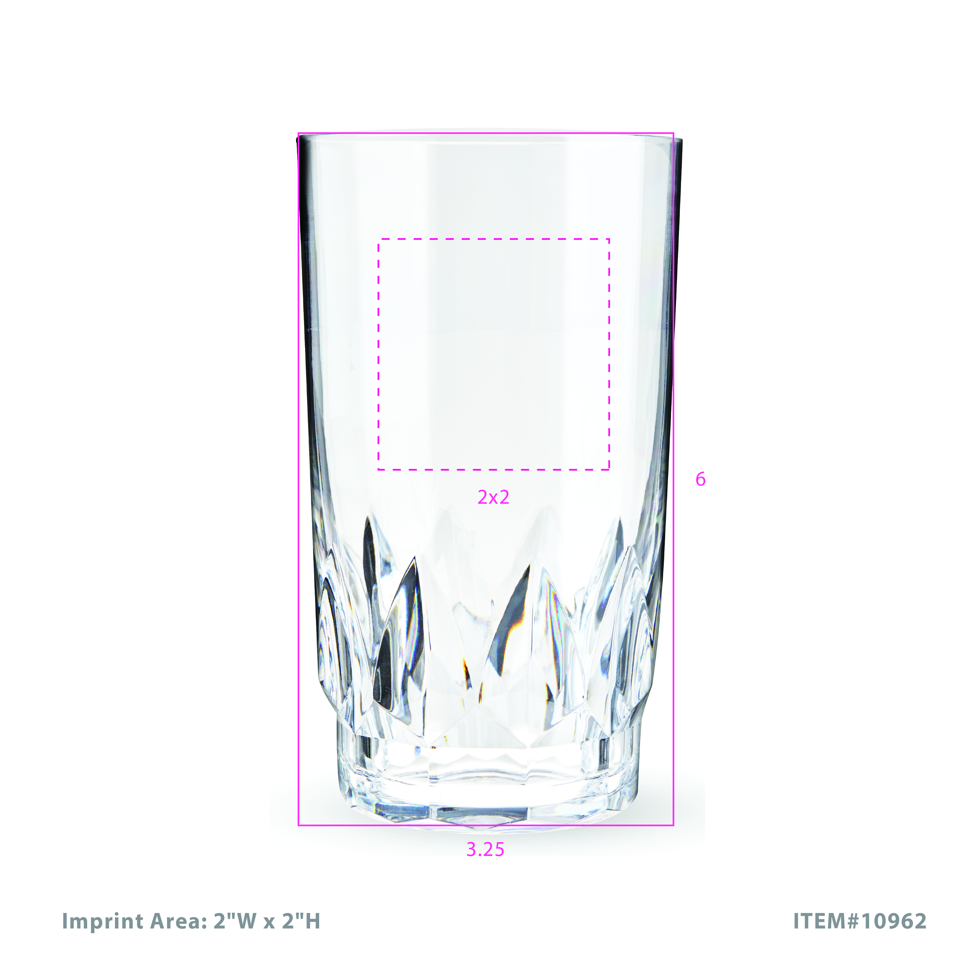Viski® Shatterproof Acrylic Highball Tumbler, set of 4 12