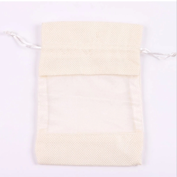 Organza Jute Burlap Drawstring Gift Bag 5