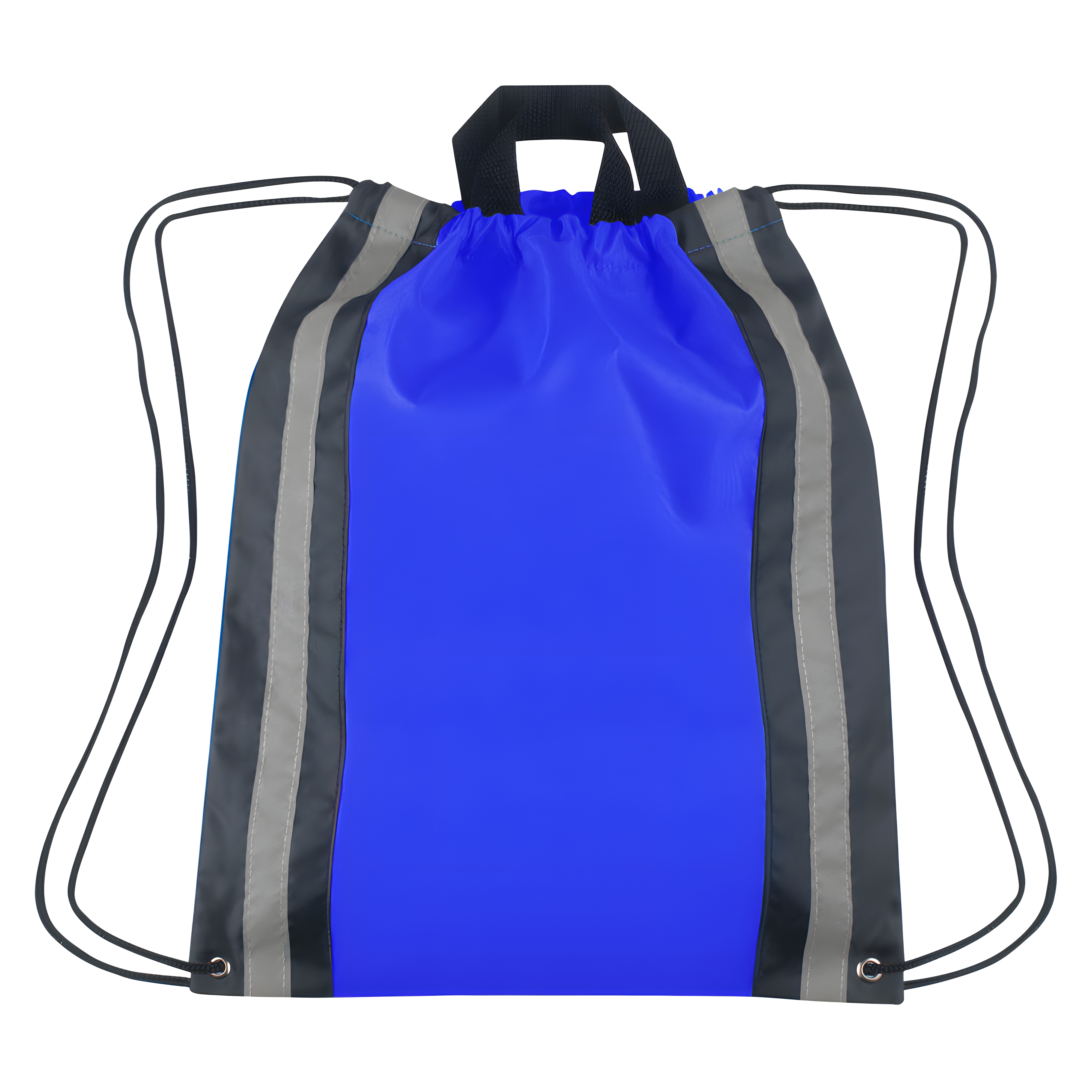 Vertical Reflective Drawstring Backpack Tote 25