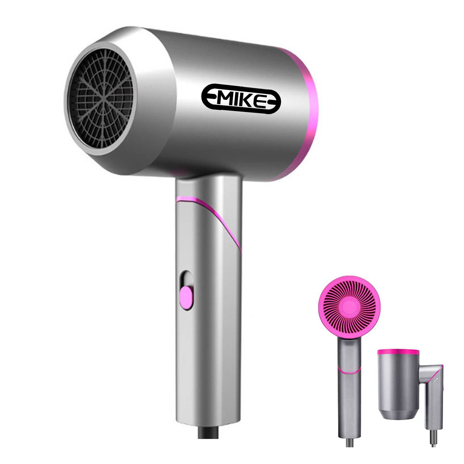 Foldable Hair Dryer W/ Diffuser And Concentrator 5
