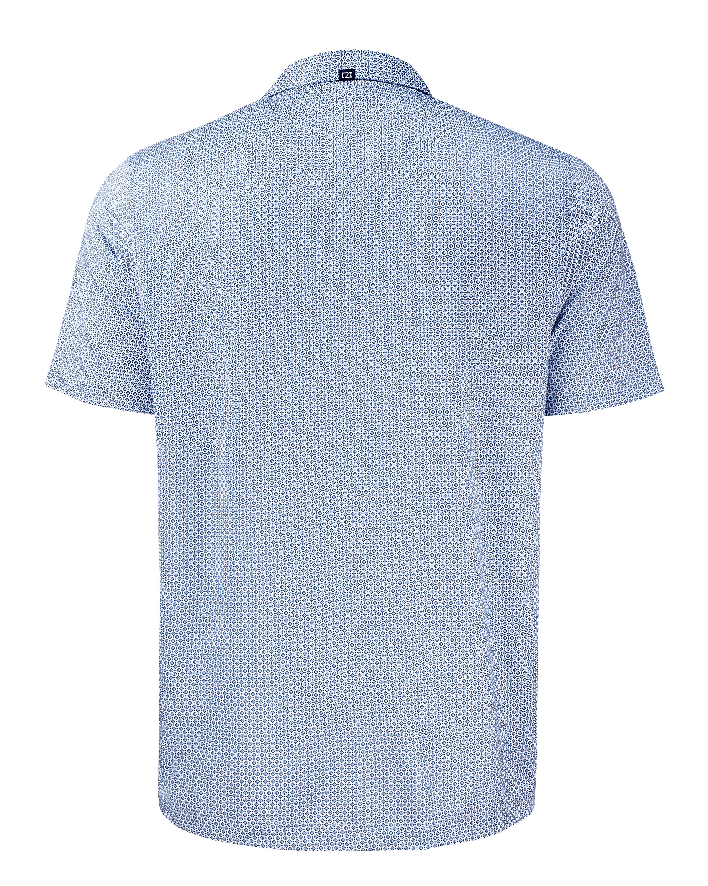 Cutter & Buck Pike Recycled Diamond Dot Print Mens Polo 15