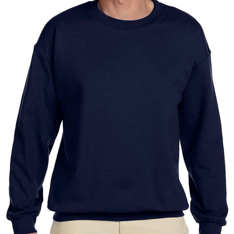 Hanes 9.7 Oz. Ultimate Cotton® 90/10 Fleece Crew, custom hoodie or sweatshirt with logo imprint 17