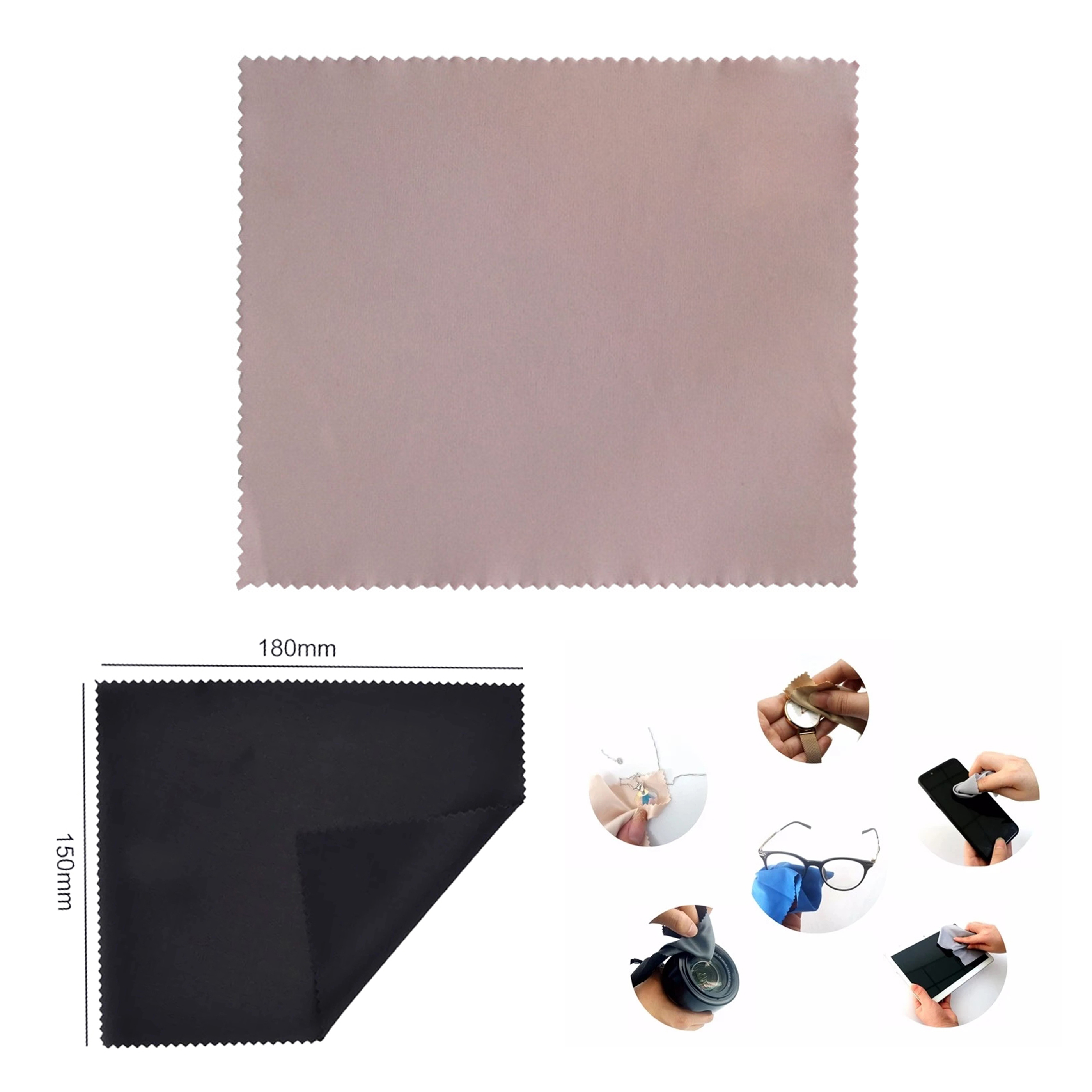 6" x 7" 200GSM Premium Microfiber Cloth 2