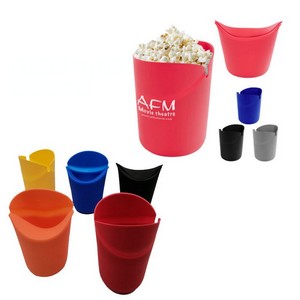 Microwave Foldable Popcorn Silicone Bucket 4