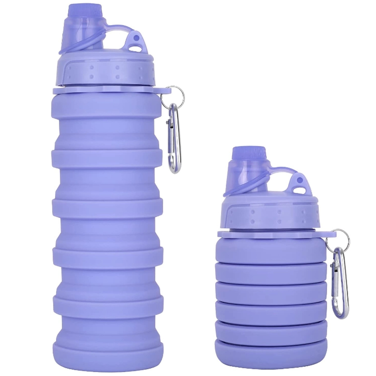 Custom Reusable Silicone Collapsible Sport Water Bottle 11