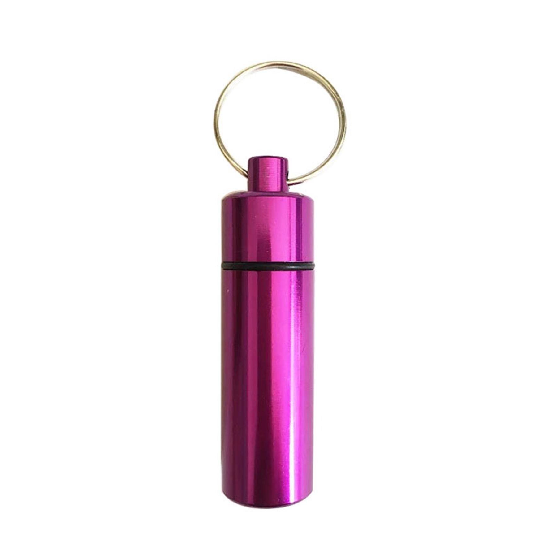 Waterproof Aluminum Pill Case w/Keychain 3