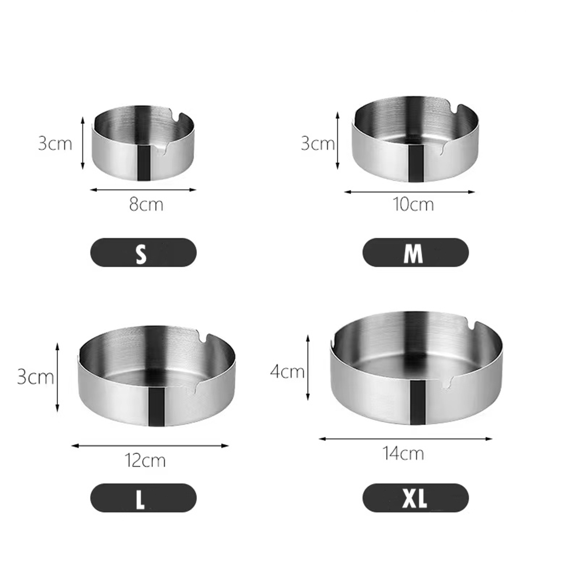 Stainless Steel Ashtray 2