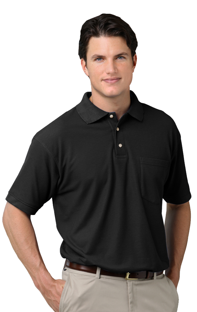 Men's Scotchgard Pique Polo with Pocket 32