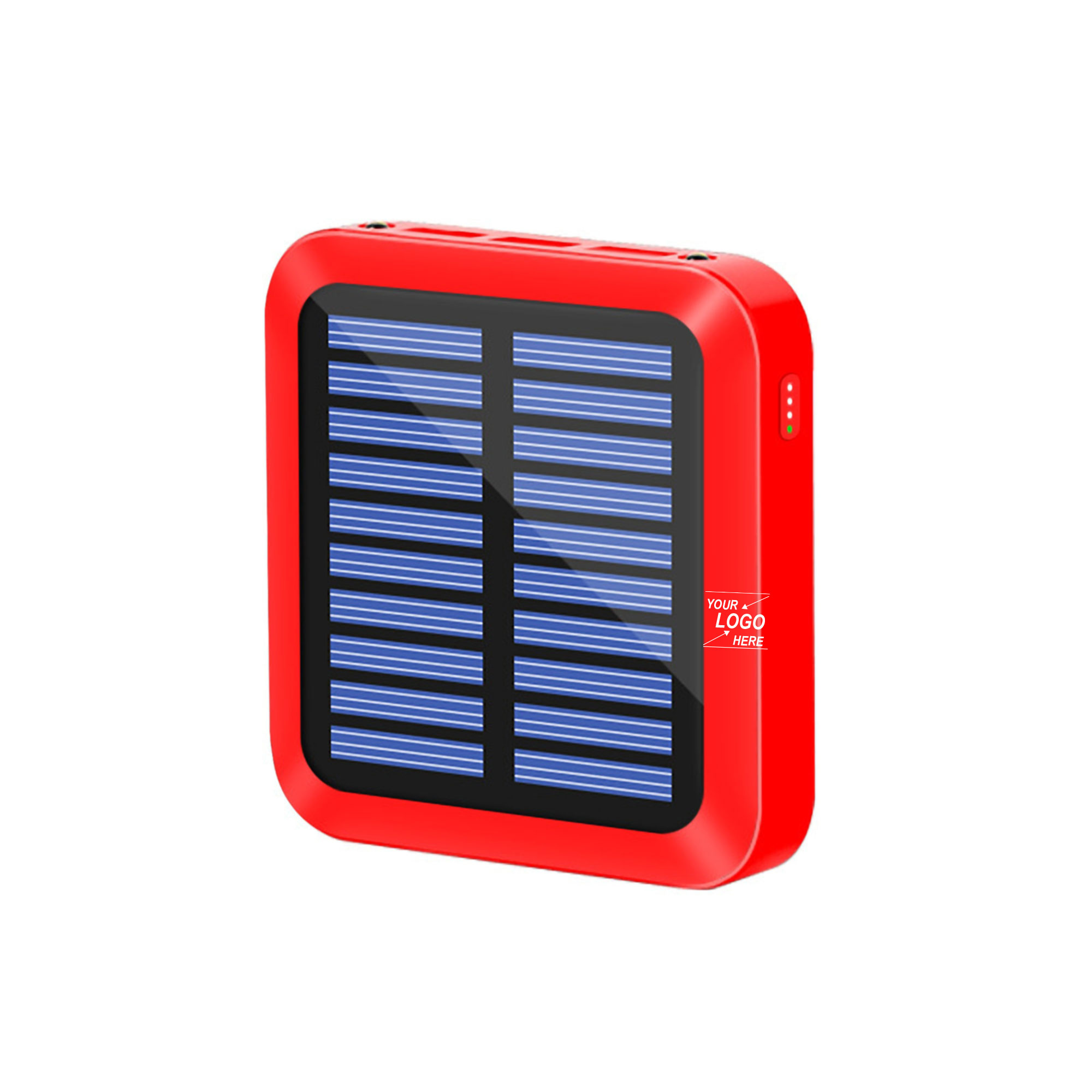 10,000 mAh Solar Power Bank w/LED