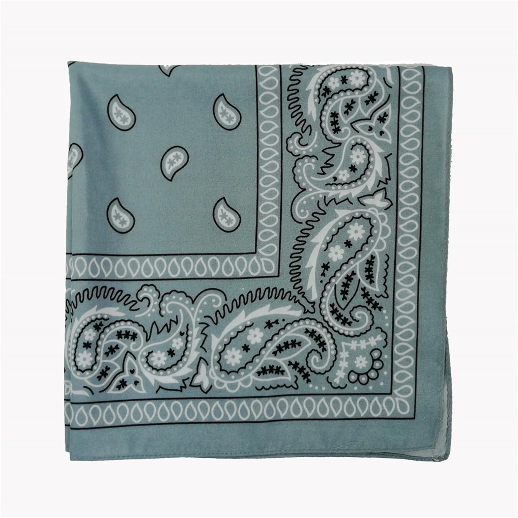 Cotton Paisley Square Scarf 9