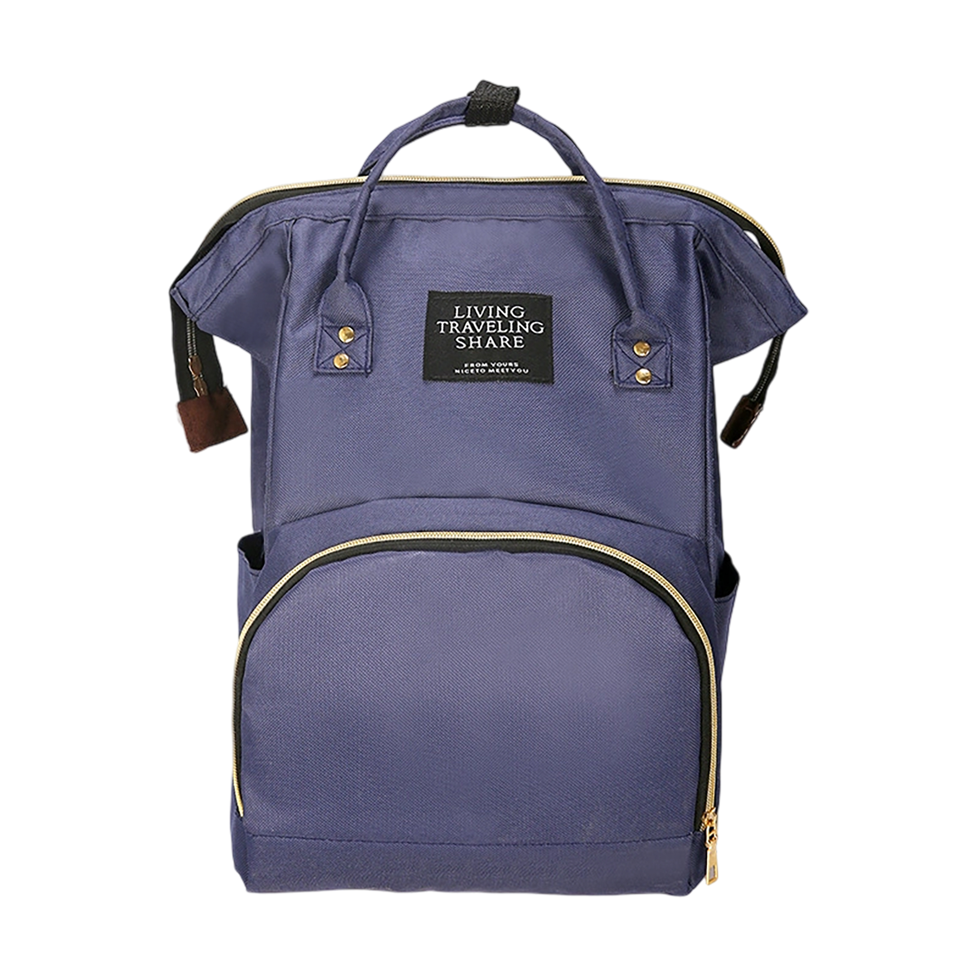 Waterproof Diaper Backpack With Wide Opening 10.7" Length x 8.3" Width x 16.6" Height 5