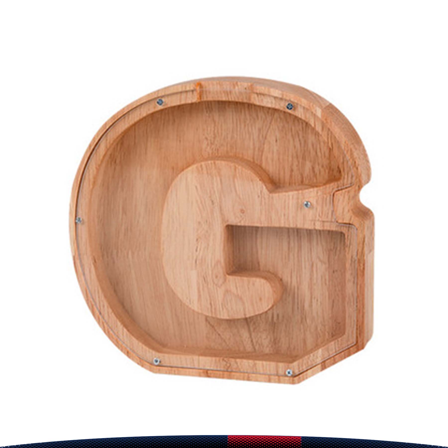 Wooden Letter Money Jar 39