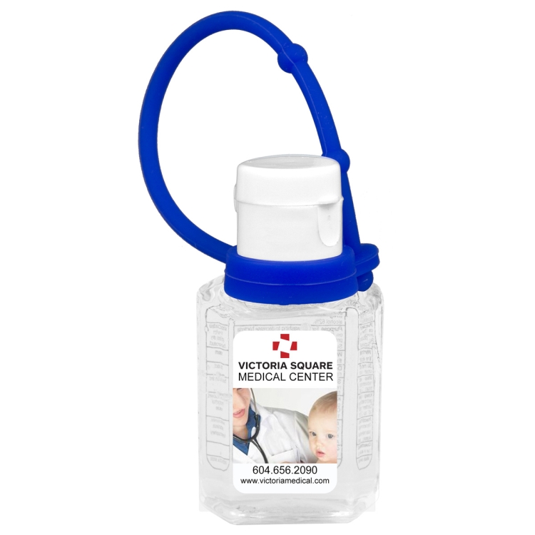 "SanPal Connect" 1.0 oz Compact Hand Sanitizer Antibacterial Gel in Flip-Top Squeeze Bottle with Col 11