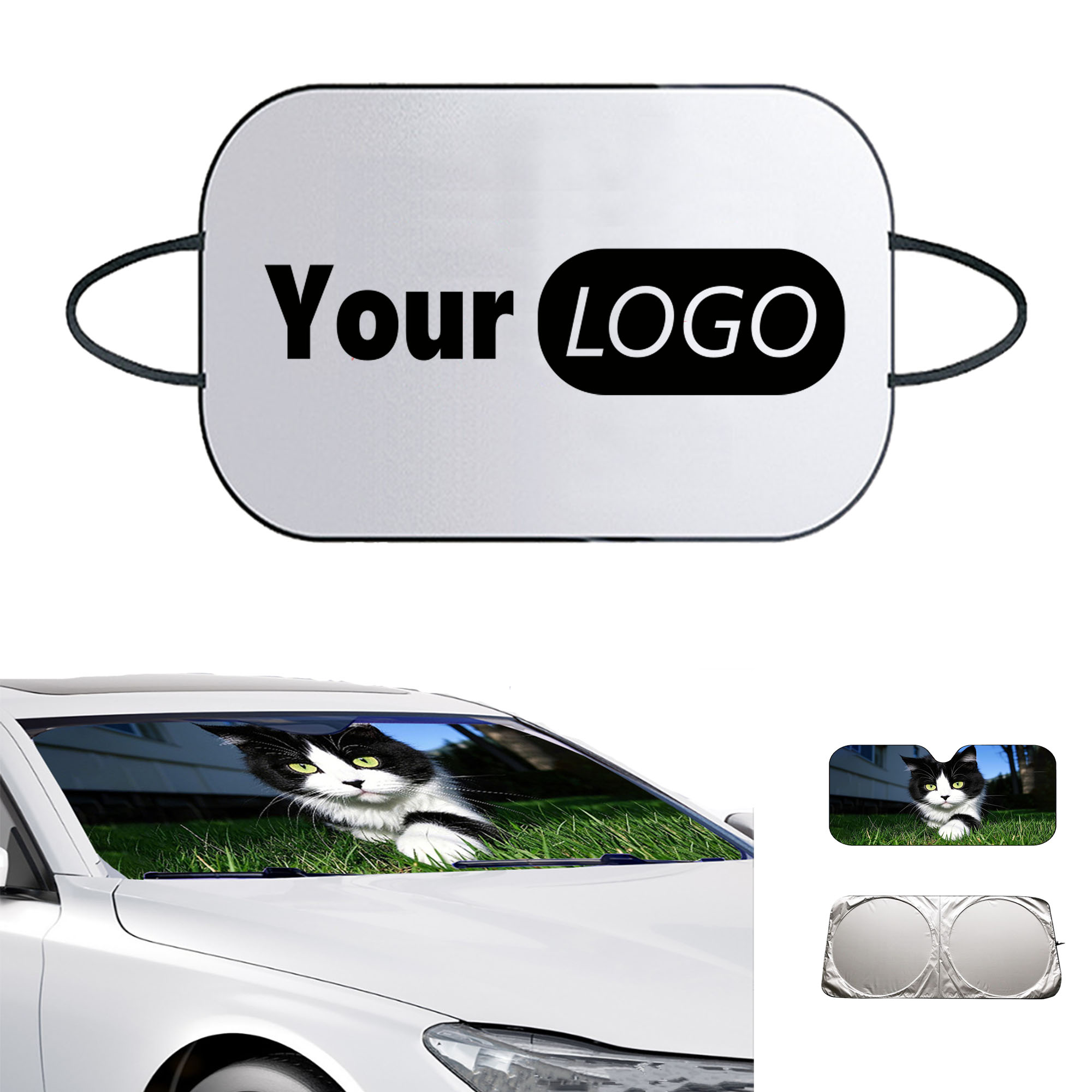 Universal Telescopic Car Windshield Sunshade MOQ 20 PCS 1