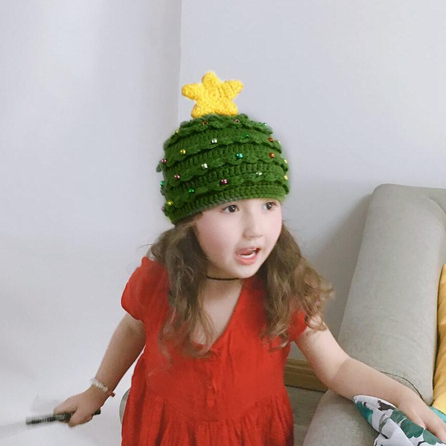 Custom Unique Christmas Tree Star Hat 2