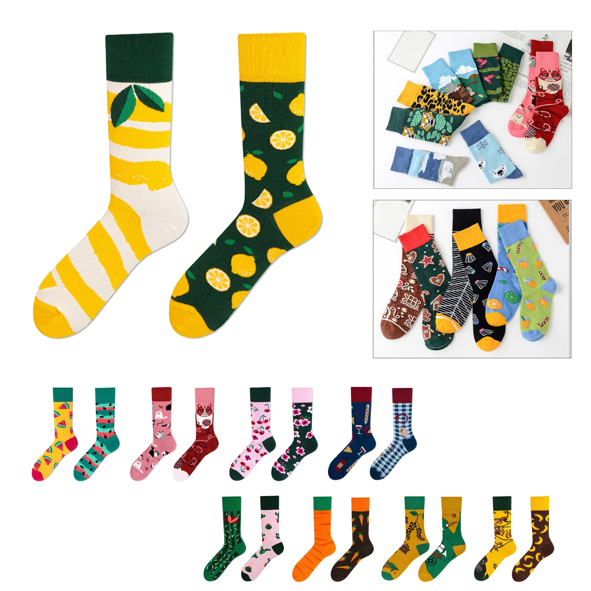 Full Color Cotton Socks 2