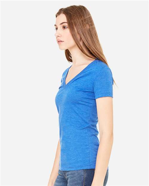 Women's Triblend Deep V-Neck Tee - 8435 3