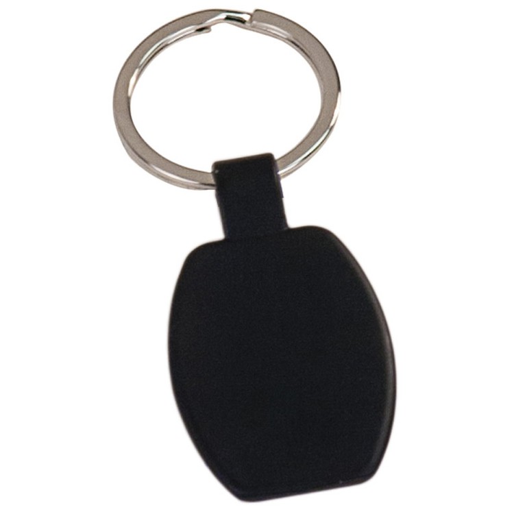 Black Laser Engraved Metal Key Tag 2