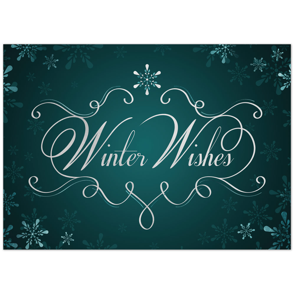 Winter Wishes Holiday Greeting Card 4