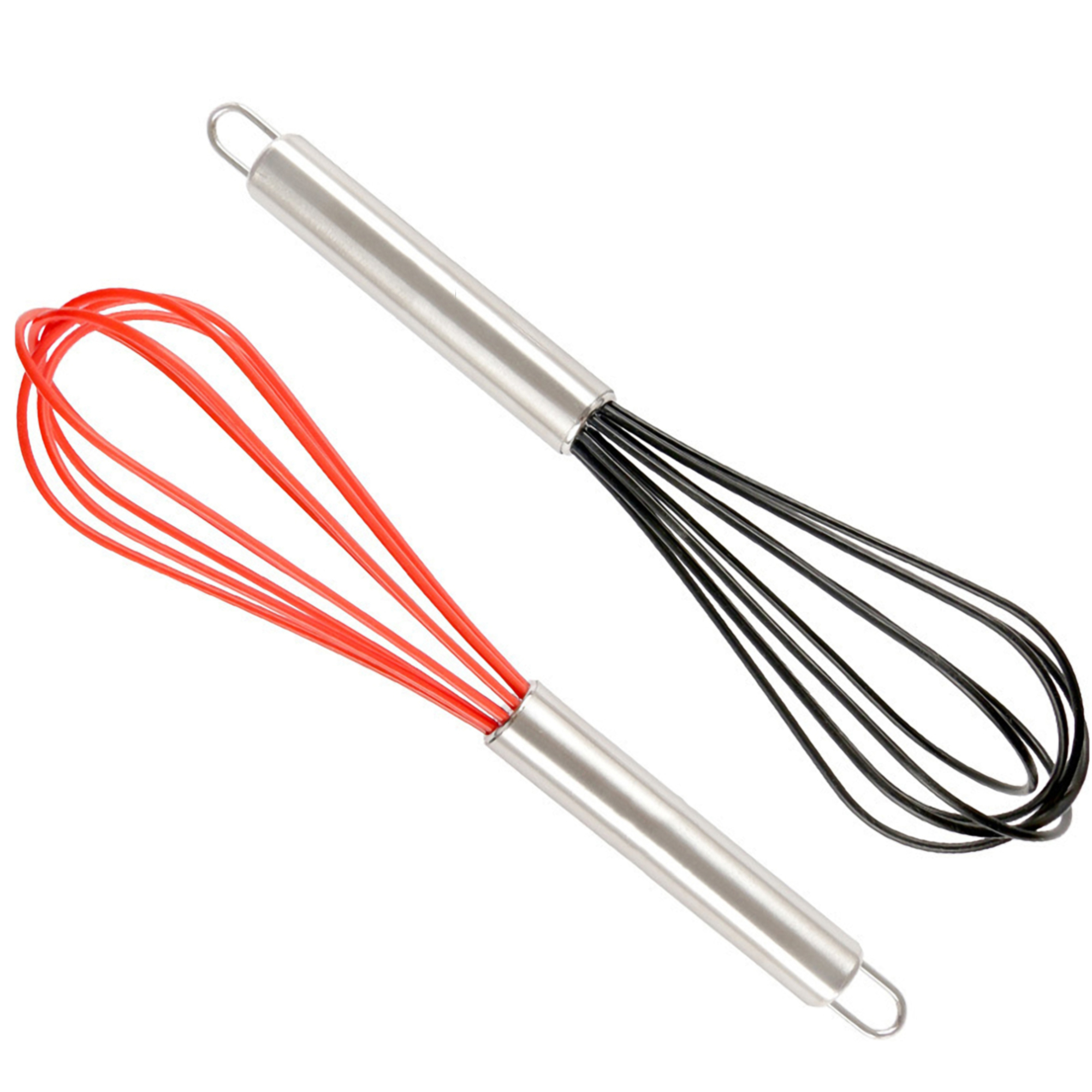 10" Silicone Coated Stainless Steel Whisk 4