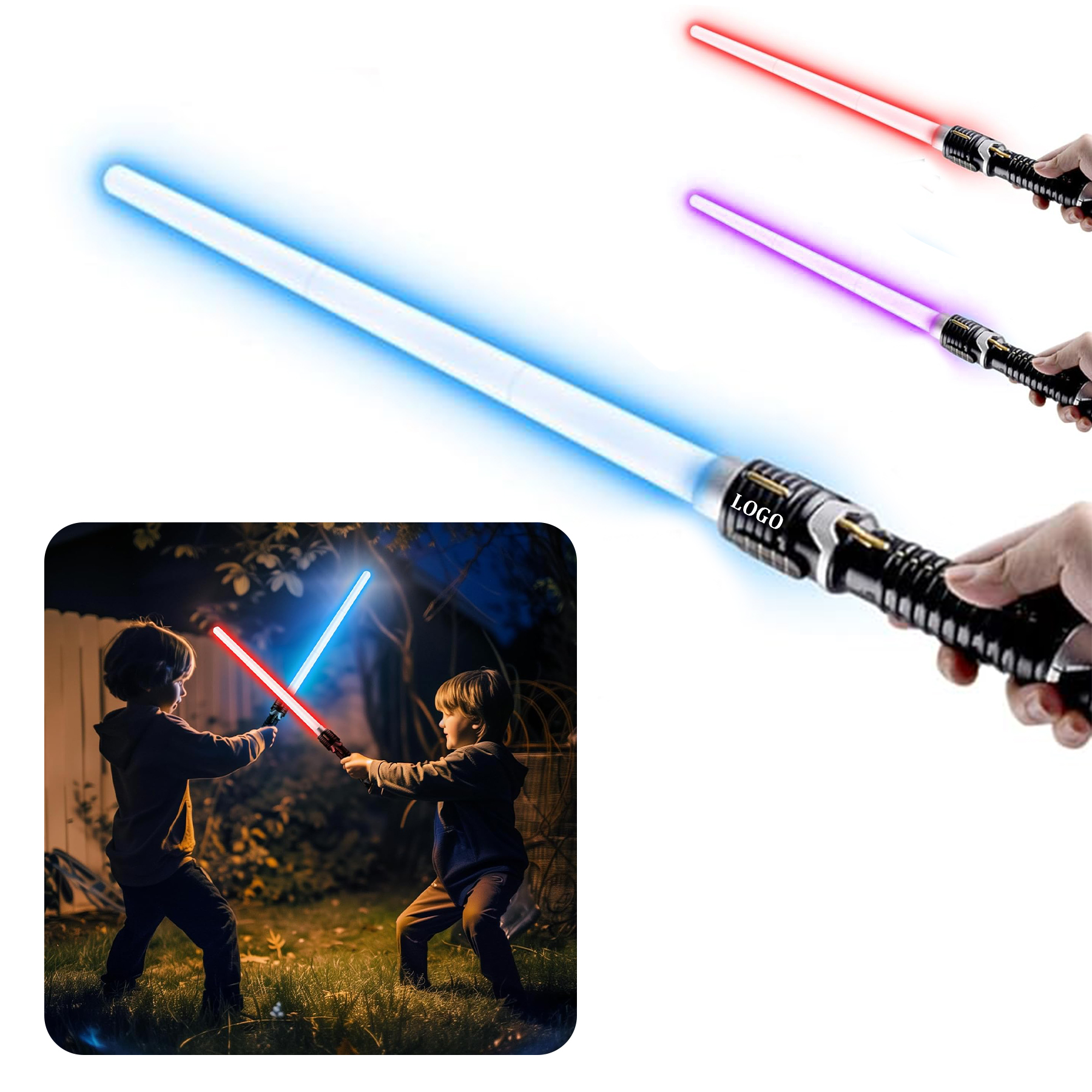 Retractable Light Sabers for Kids 2
