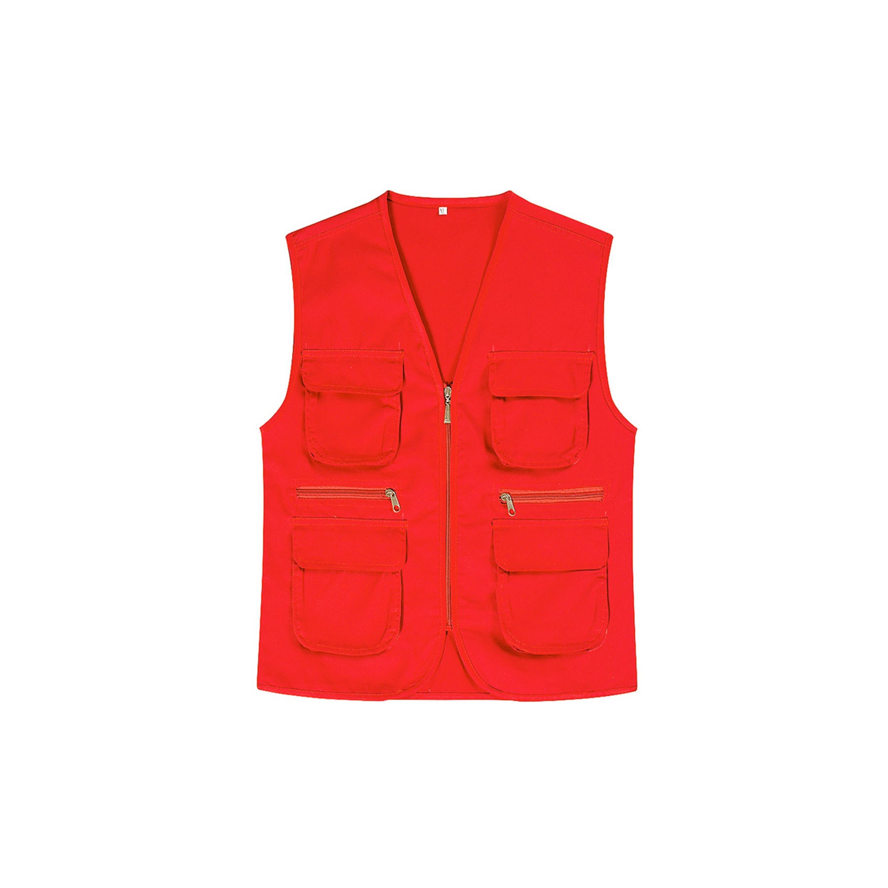 Multi-Pocket Work Clothes Vest Volunteer Vest 13