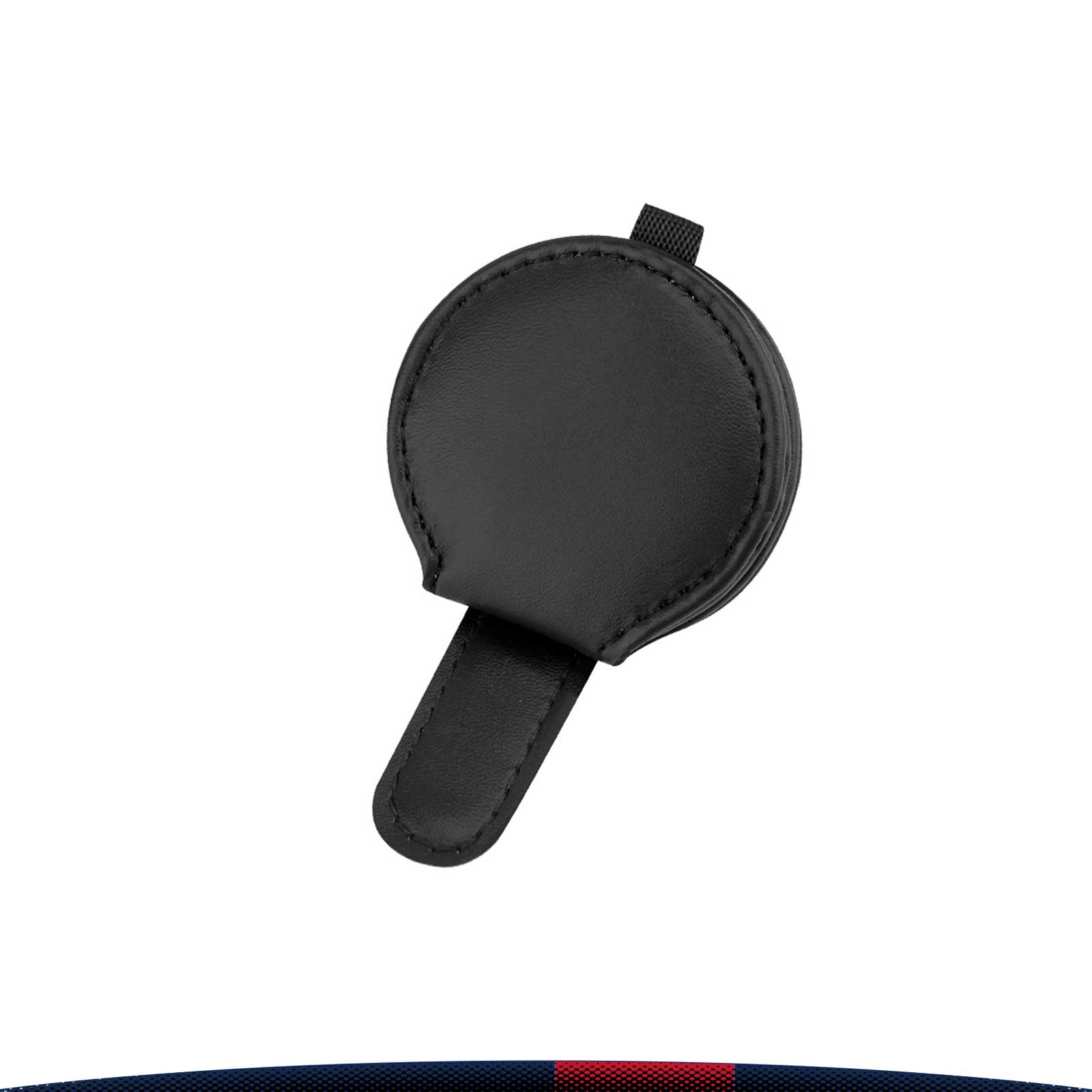 Roda Round PU Leather Car Eyeglasses Clip 3